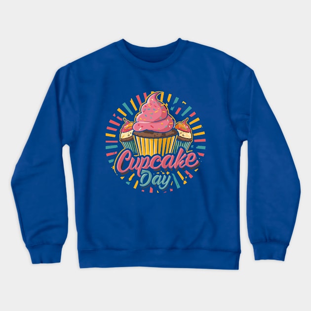 National Cupcake Day – December Crewneck Sweatshirt by irfankokabi